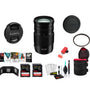 Panasonic Lumix 100-300mm f/4-5.6 II POWER O.I.S. Lens with 2x 64 Memory Cards (International Model)