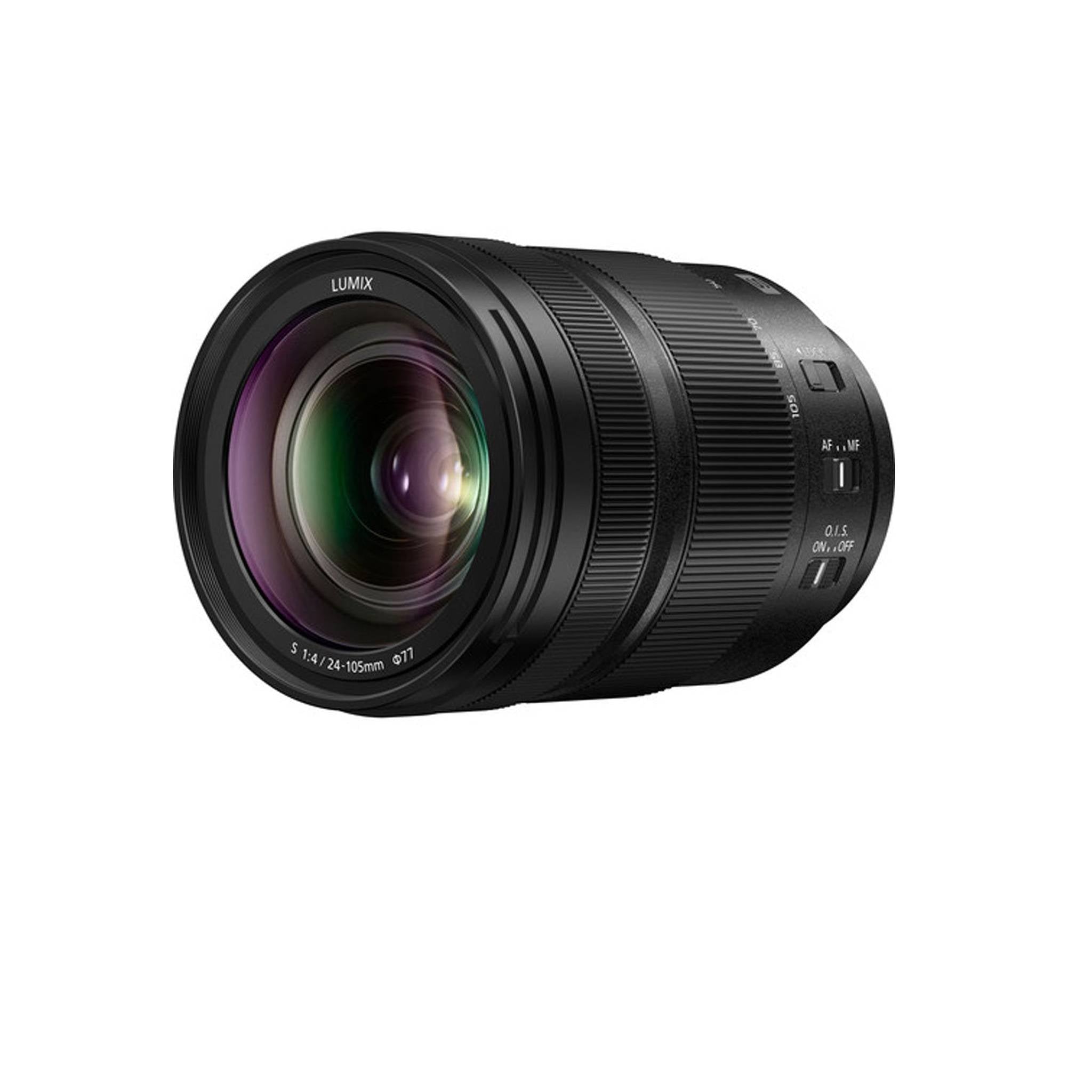 Panasonic Lumix S 24-105mm f/4 Macro O.I.S. Lens with 2x 64 Memory Cards and More International Model Panasonic