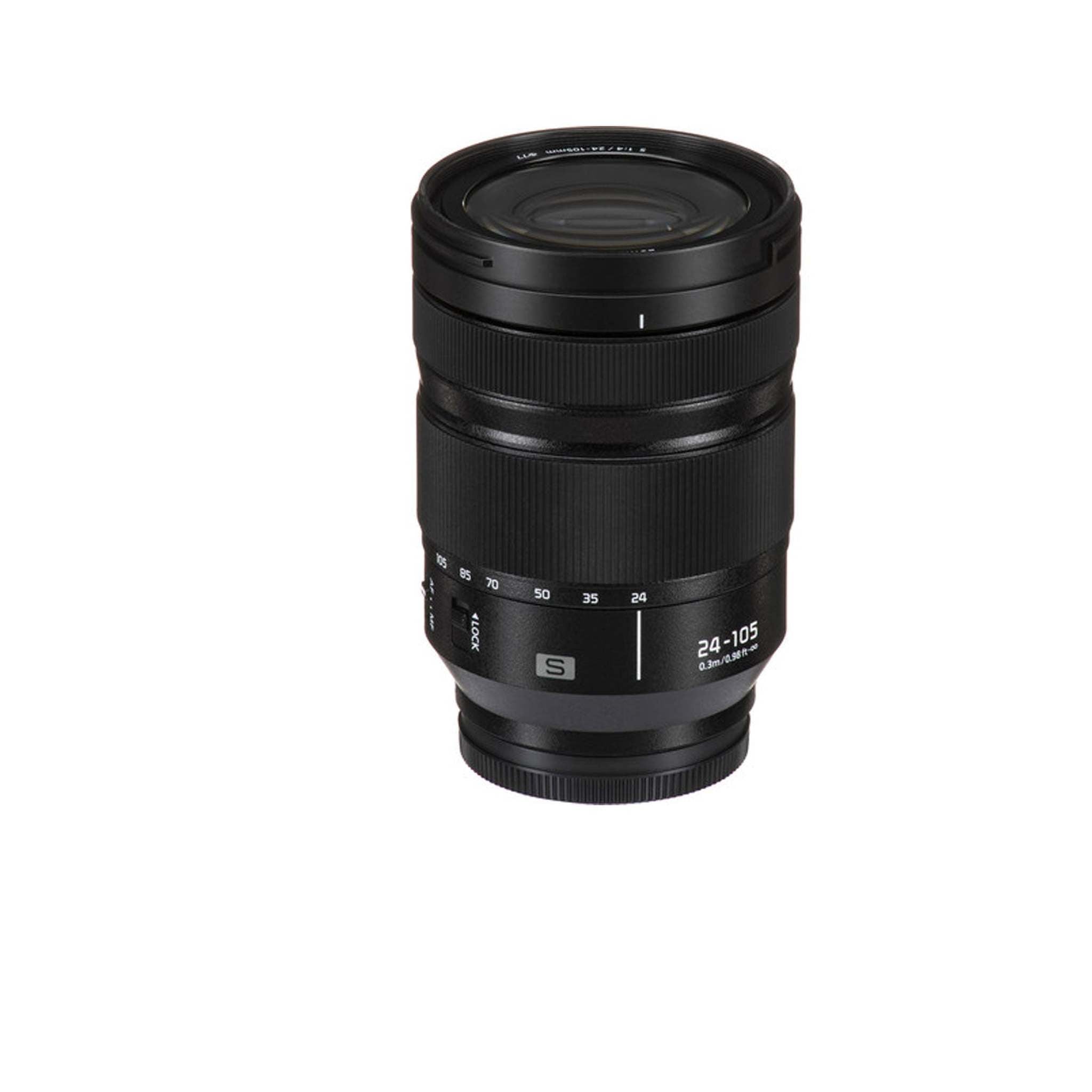 Panasonic Lumix S 24-105mm f/4 Macro O.I.S. Lens with 128GB Memory Card and More International Model