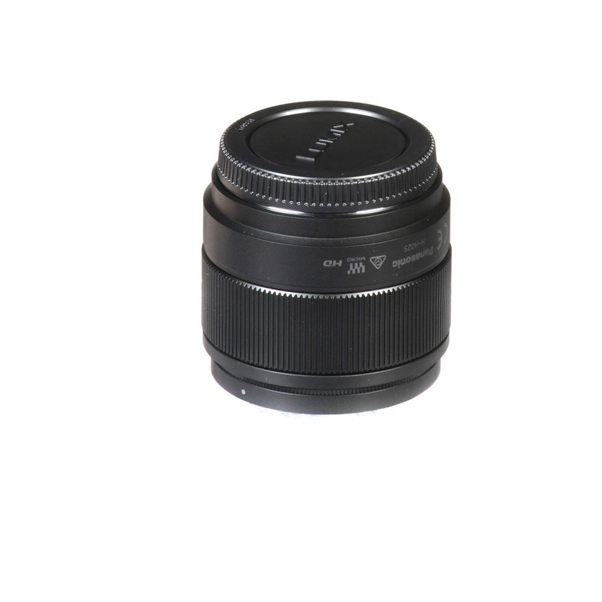 Panasonic Lumix G 25mm f/1.7 ASPH. Lens with 2x 64 Memory Cards and More International Model -