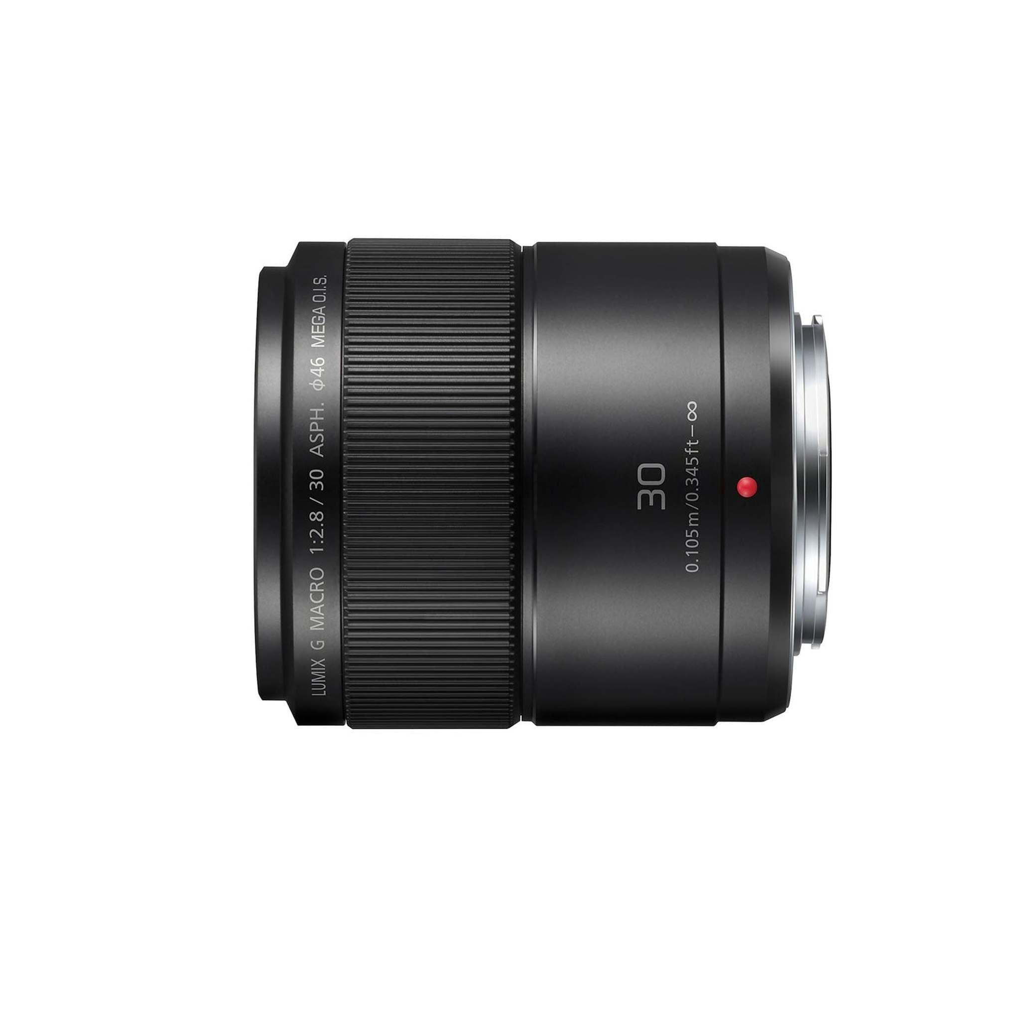 Panasonic Lumix G Macro 30mm f/2.8 ASPH. MEGA O.I.S. Lens with 2x 64 Memory Cards and More International Model