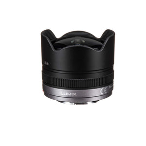 Panasonic Lumix G Fisheye 8mm f/3.5 Lens - Kit with 128GB Memory Card and More