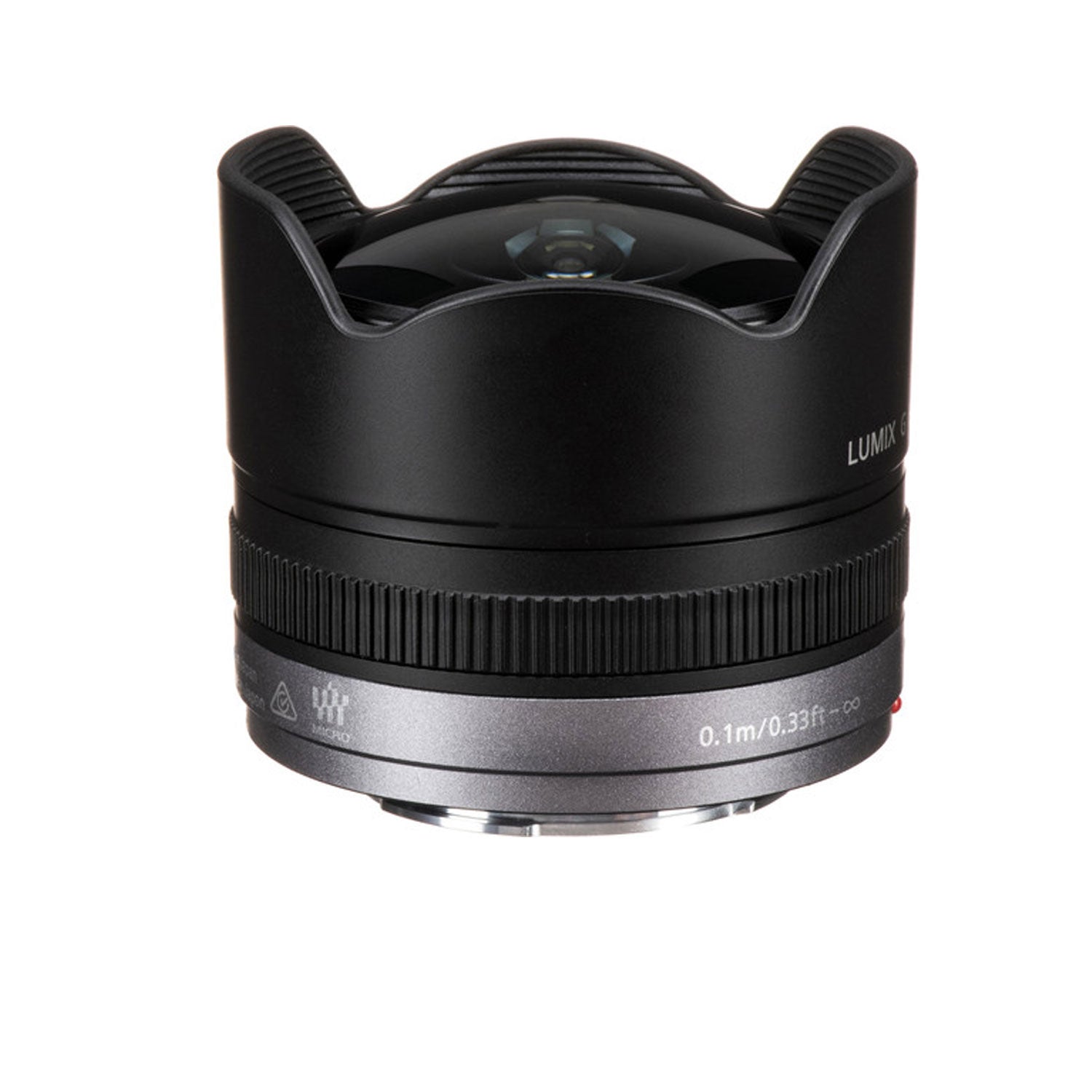 Panasonic Lumix G Fisheye 8mm f/3.5 Lens - Kit with 128GB Memory Card and More