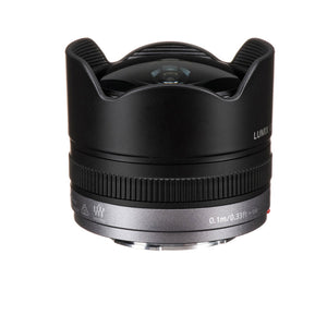 Panasonic Lumix G Fisheye 8mm f/3.5 Lens - Kit with 128GB Memory Card and More