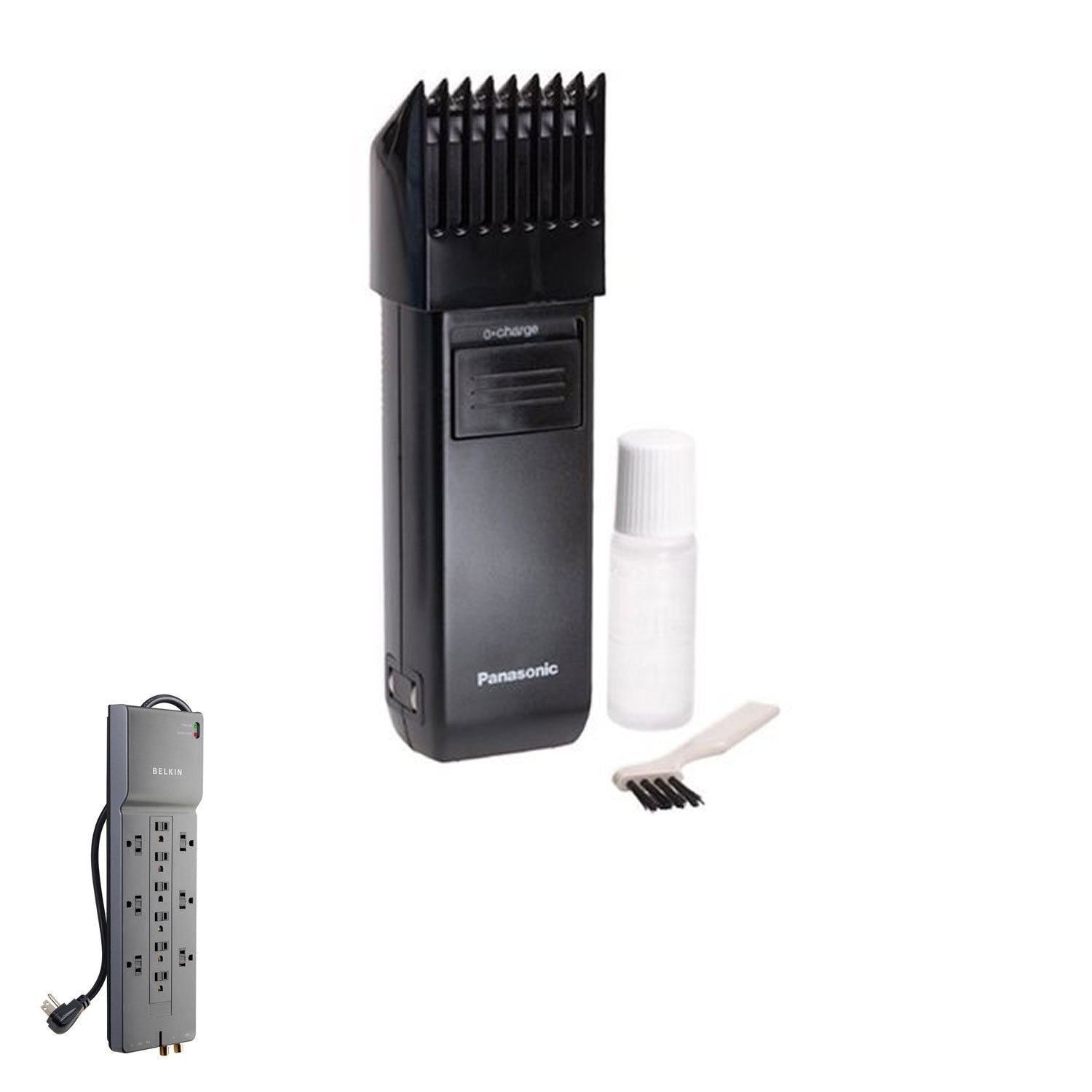 Panasonic Rechargeable Beard and Mustache Trimmer Kit with Surge Protector