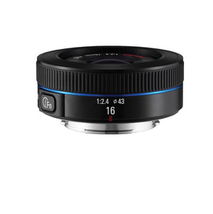 Samsung 16mm F/2.4 Wide Lens for Samsung NX Cameras - Kit with 64GB Memory Card