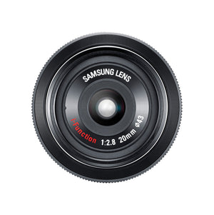 SAMSUNG 20MM F.8 PANCAKE LENS F/ NX Black - Kit with 64GB Memory Card