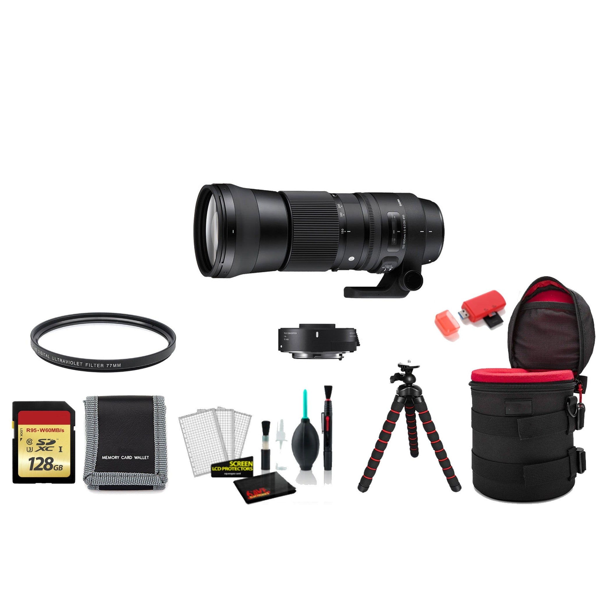 Sigma 150-600mm F5-6.3 DG HSM Lens Canon with Tele-Converter Kit - SIGMA