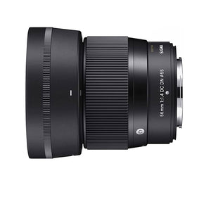 Sigma 56mm f/1.4 DC DN Contemporary Lens for FUJIFILM X - with 2X 128G Memory Card, Editing Software and More
