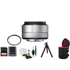 Sigma 30mm f/2.8 DN Art Lens with 64GB Memory Card and UV Filter SIGMA