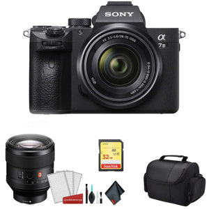 Sony Alpha a7 III Full Frame Mirrorless Digital Camera with 28-70mm Lens ILCE7M3K/B - Bundle Kit with Sony FE 85mm f/1.4 - Used Sony