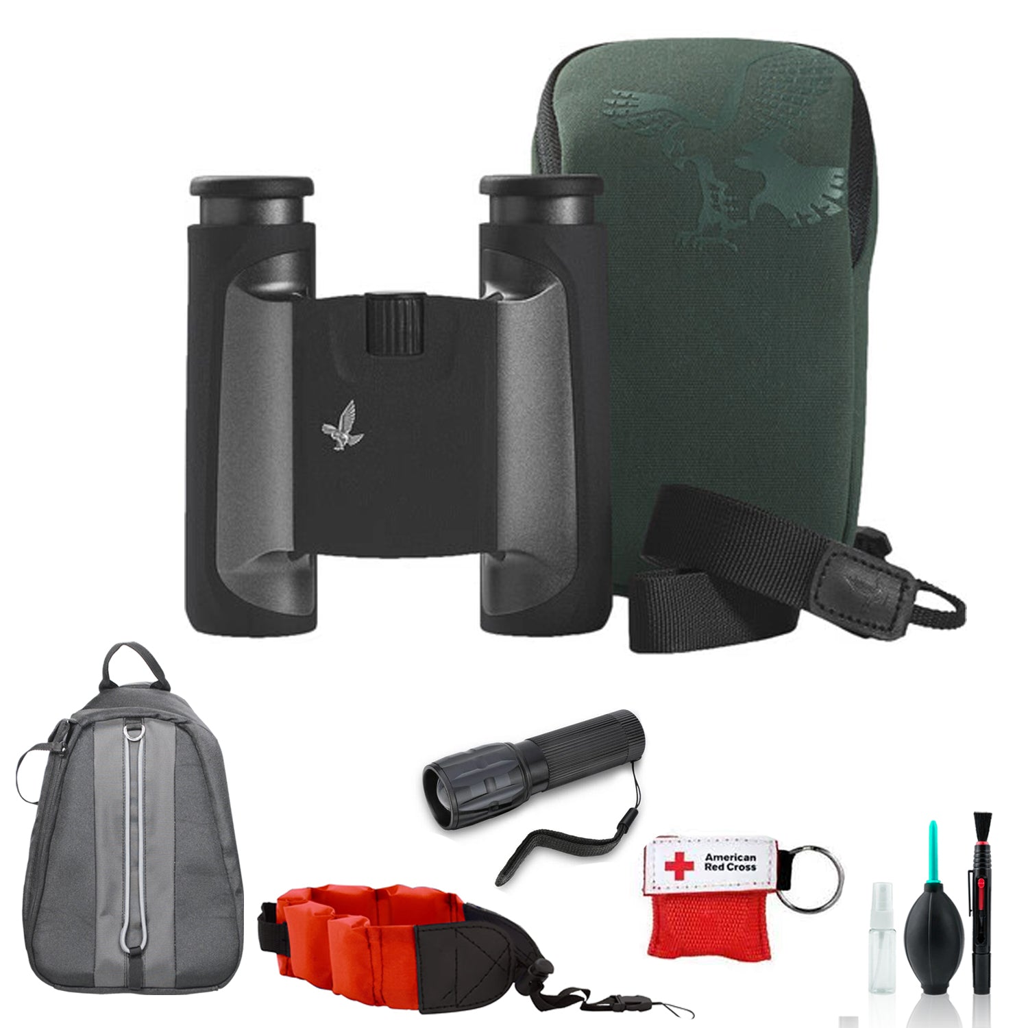 Swarovski 10x25 CL Binoculars Wild Nature Accessory Pack- with Backpack + More -