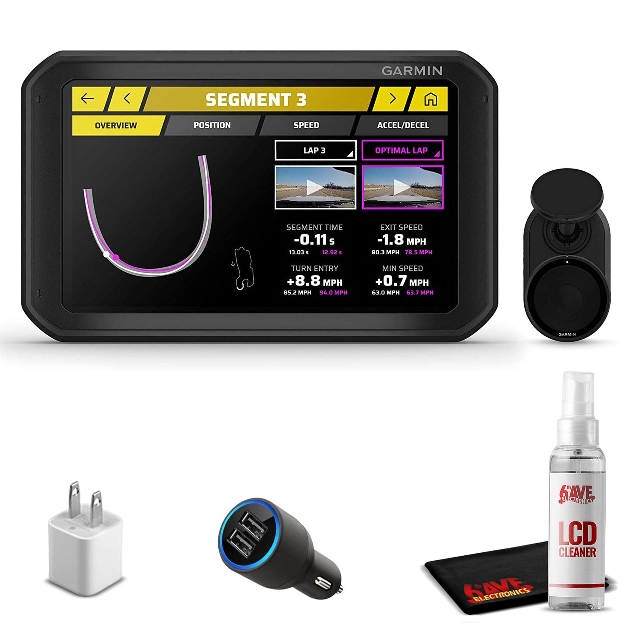 Garmin Catalyst, Driving Optimizer 010-02345-00 with 6Ave Travel & Accessory Kit