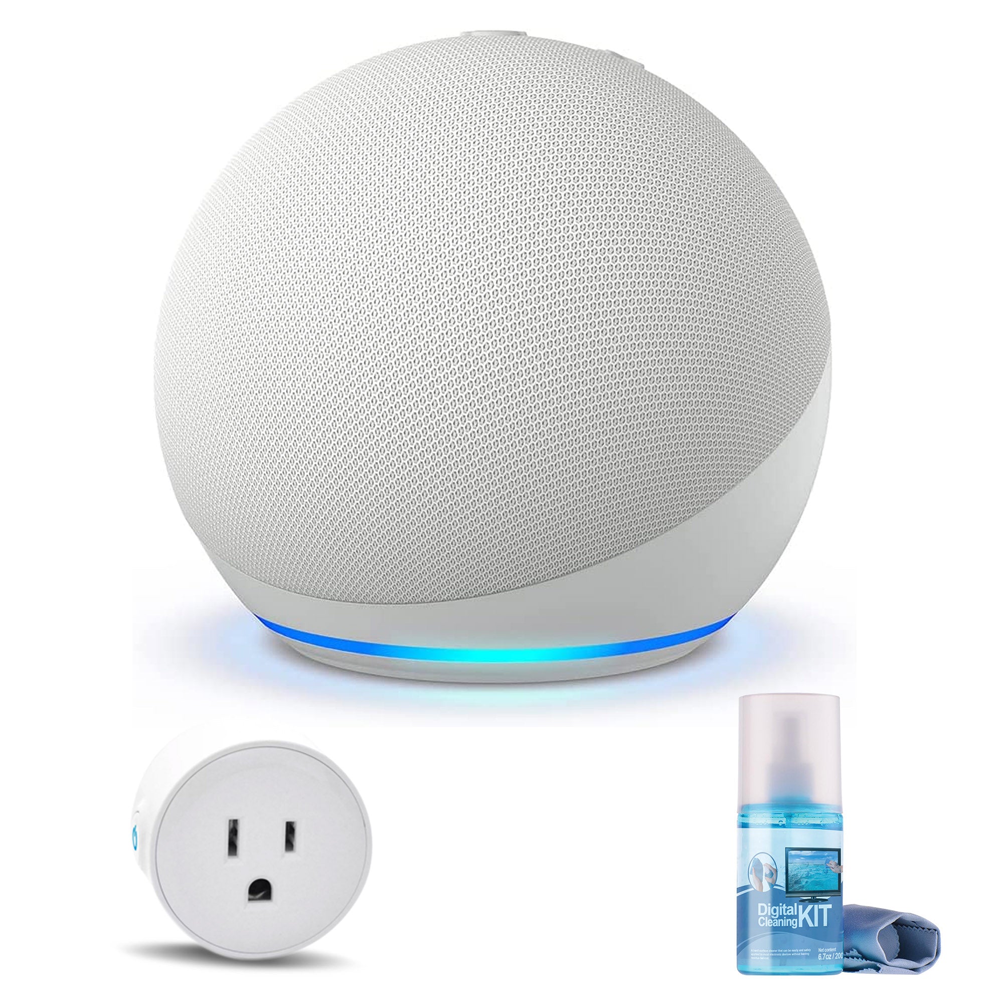 Amazon Echo Dot 5th Gen, 2022 Release Glacier White with accessories