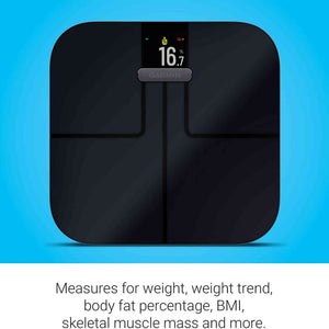 Garmin Index S2 Smart Scale with Wireless Connectivity-Black With Accessories Bundle