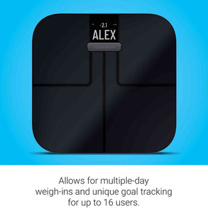 Garmin Index S2 Smart Scale with Wireless Connectivity-Black With Accessories Bundle