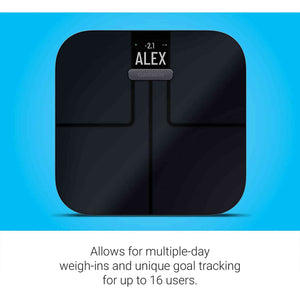 Garmin Index S2 Smart Scale with Wireless Connectivity-Black With Accessories Bundle