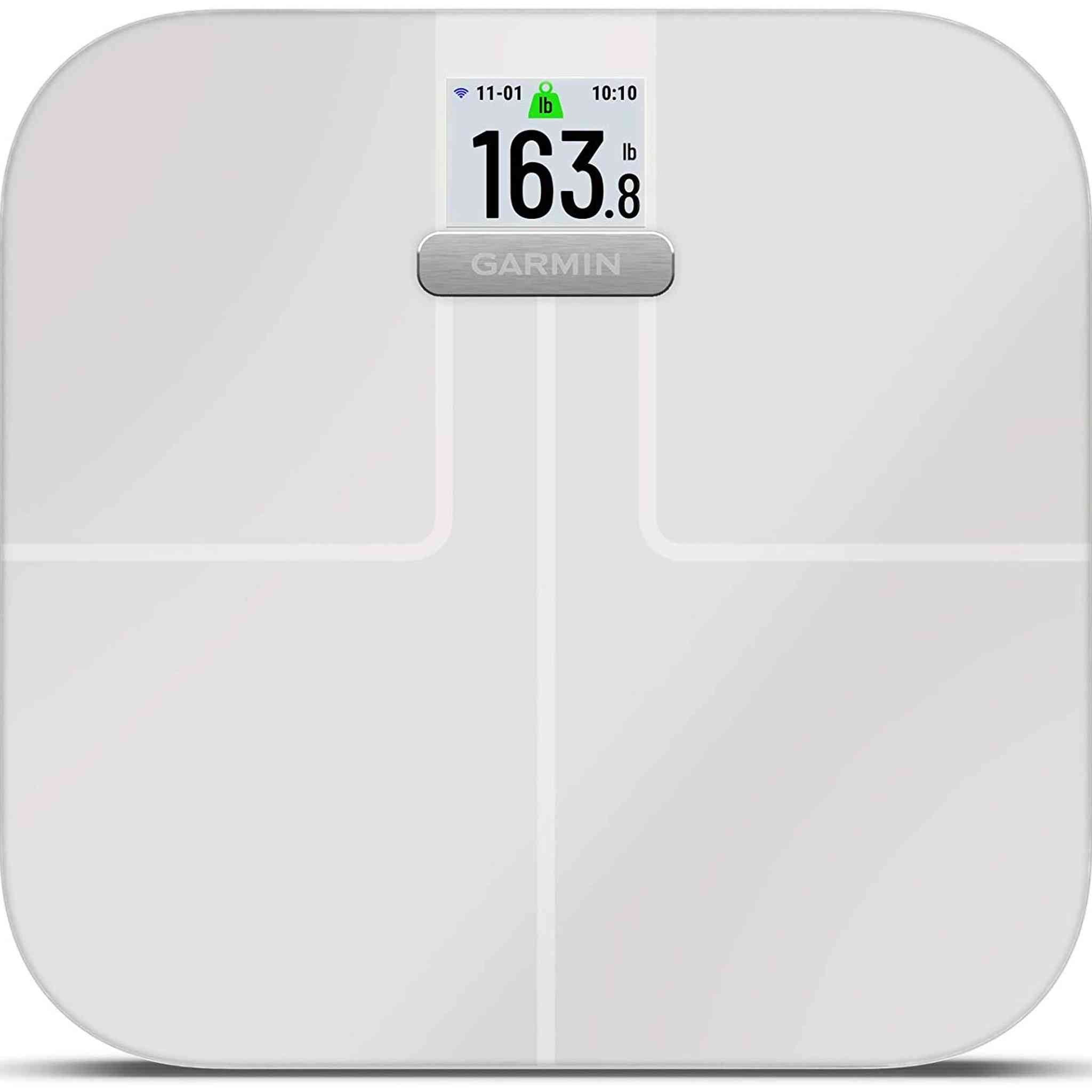 Garmin Index S2 Smart Scale with Wireless Connectivity-White With Accessories Bundle