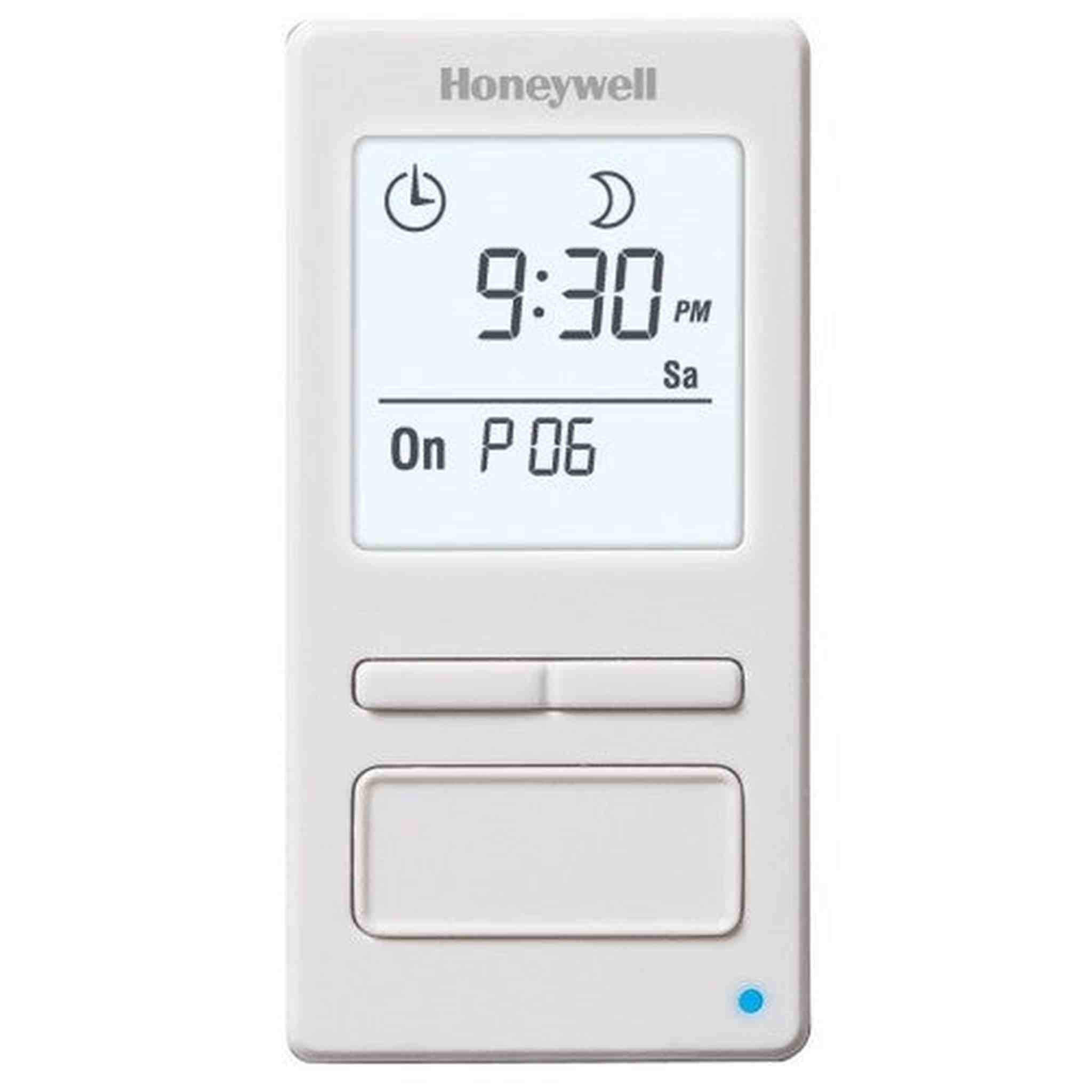 Honeywell Home 7-Day Programmable Light Switch Timer -White + LCD Cleaner