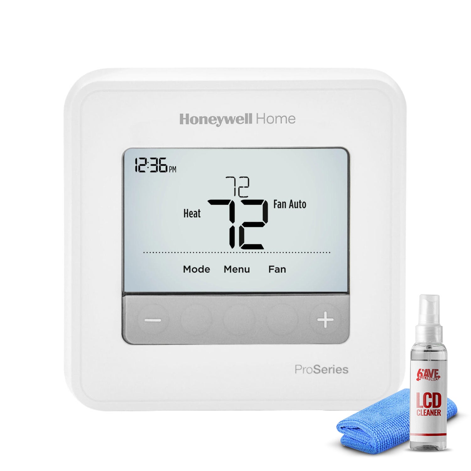 Honeywell T4 Pro Series Programmable Thermostat TH4110U2005 + LCD Cleaner Bundle