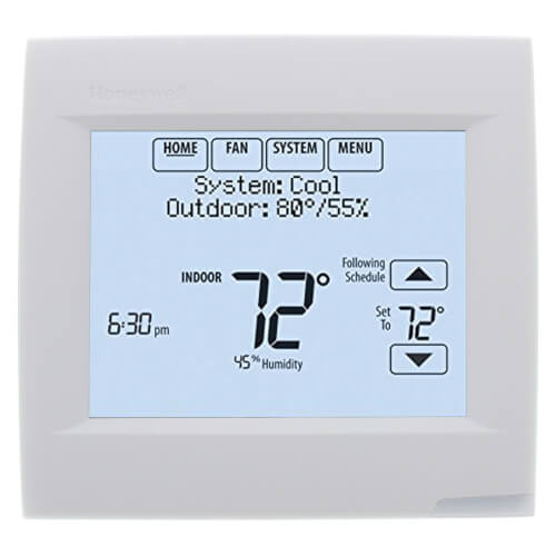 Honeywell VisionPRO 8000 Thermostat - White + LCD Cleaner