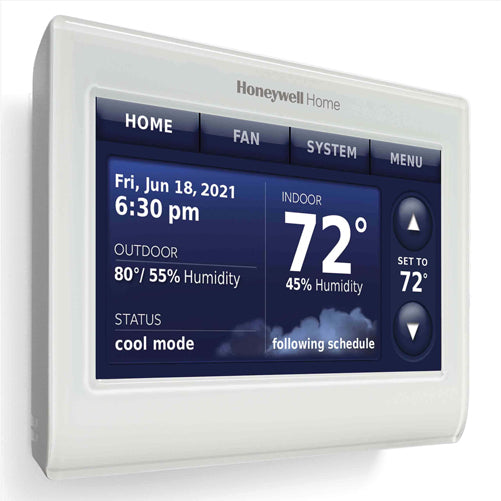 Honeywell THX9421R5021WW Touch Screen Thermostat with Red LINK Technology -White