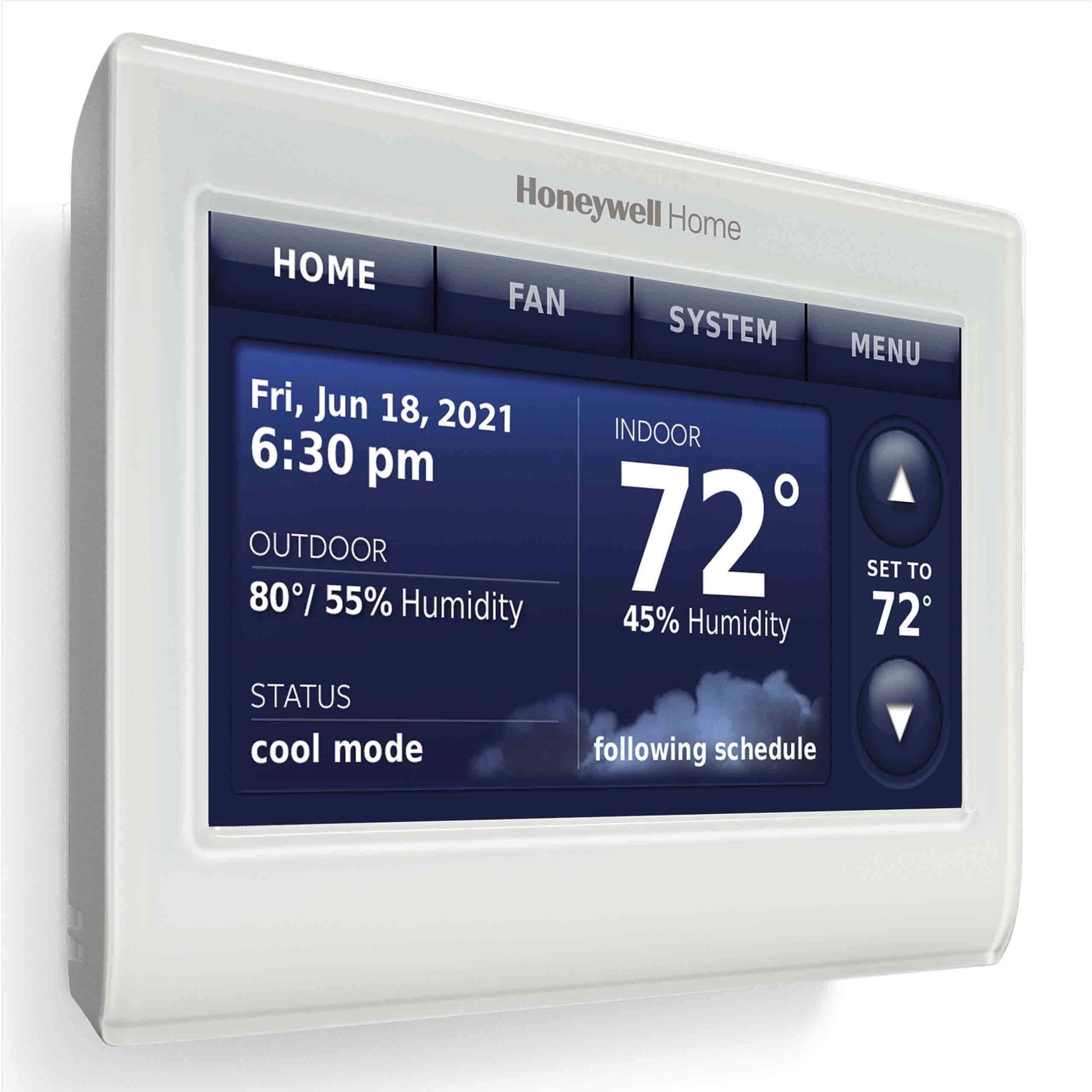 2-Pack Honeywell THX9421R5021WW Thermostat with Red LINK Technology -White