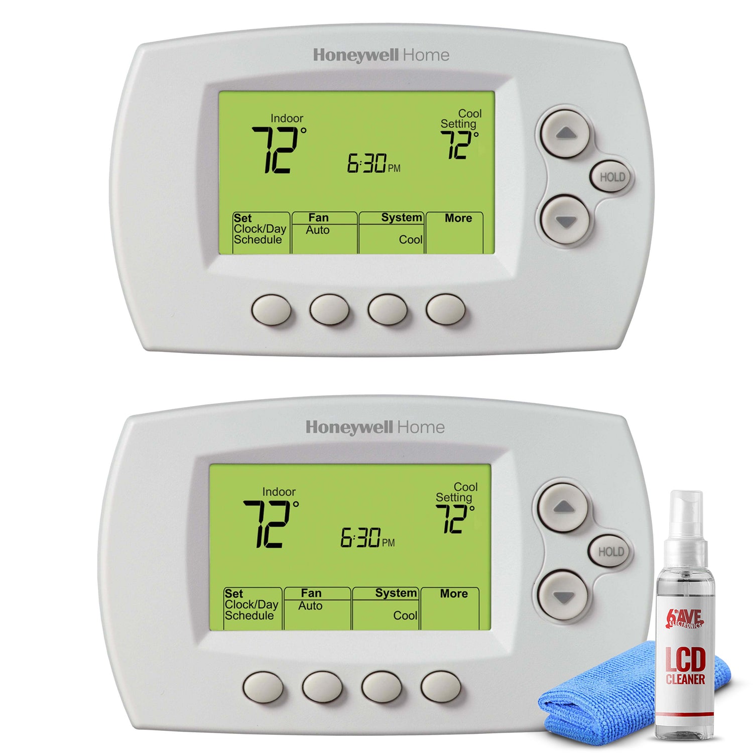 2-Pack Honeywell Wireless FocusPRO Programmable Thermostat (YTH6320R1001)