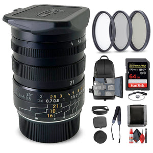 Leica 16-18-21mm f/4.0 M-Tri-Elmar Lens + 6Ave Accessory Kit Leica
