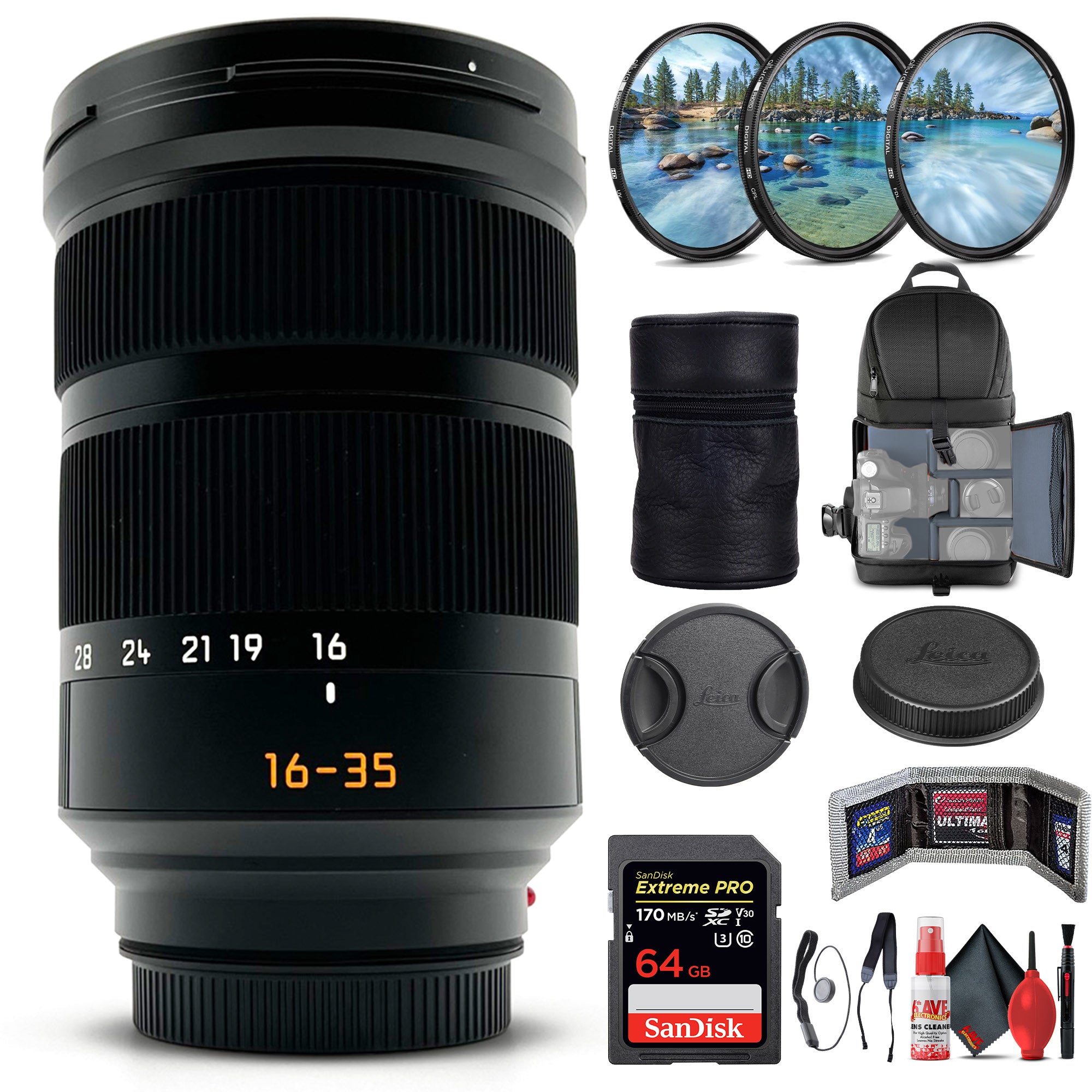 Leica Super-Vario-Elmar-SL 16-35mm f/3.5-4.5 ASPH + 6Ave Accessory Kit