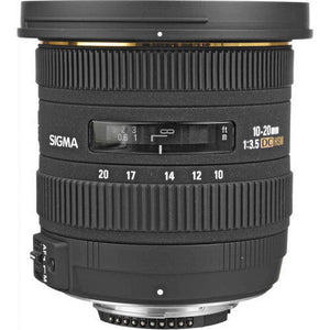 Sigma 10-20mm f/3.5 EX DC HSM Lens for Nikon F Extreme Bundle W/Accessories Sigma