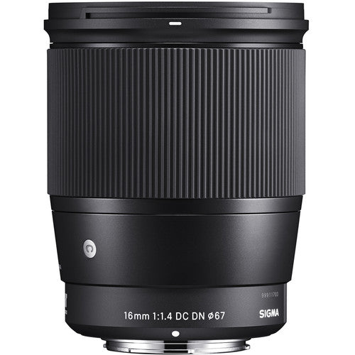 Sigma 16mm f/1.4 DC DN Contemporary Lens for Sony E With Accessories