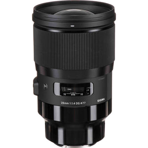 Sigma 28mm f/1.4 DG HSM Art Lens for Sony E Deluxe Bundle With Accessories