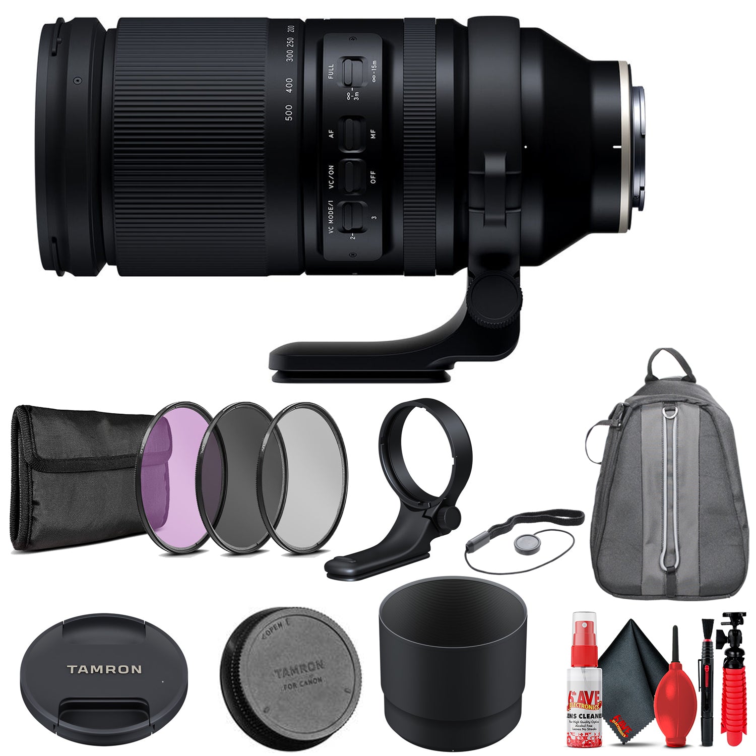 Tamron 150-500mm f/5-6.7 Di III VXD Lens for Sony + Accessory Kit (INT Model)
