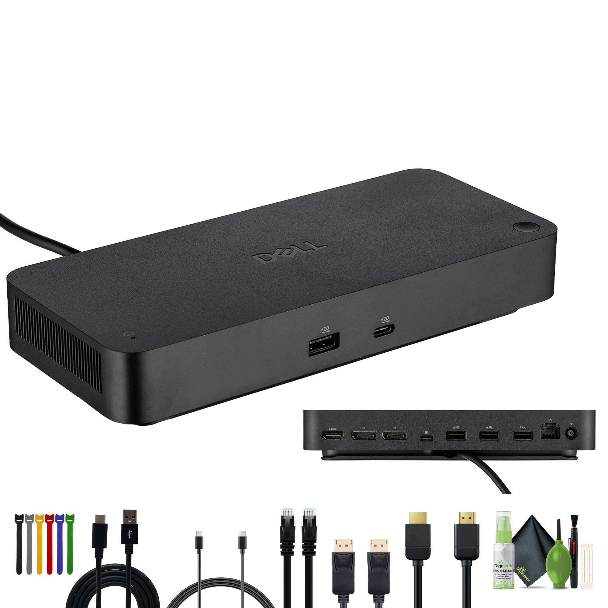 Dell WD25 Pro Dock – USB-C Docking Station Bundle with Accessories