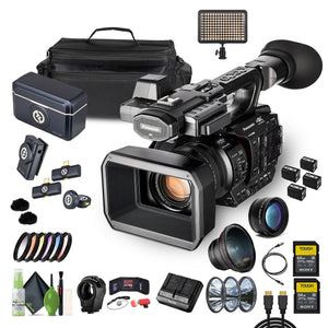 Panasonic AG-X20ED / HC-X20 UHD 4K Camcorder, Pro Video Camera 20x Zoom+ 2x 64GB Memory Card
