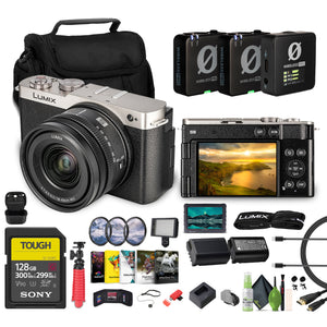 Panasonic Lumix S9Camera with 18-40mm f/4.5-6.3 Lens Silver , 128GBMemory Card