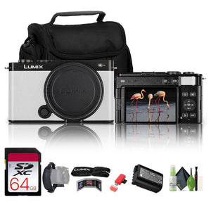 Panasonic Lumix S9Camera White , 64GB SF-M UHS-II SDXC Memory Card