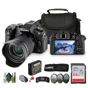 Panasonic Lumix DMC-G85 Digital Camera With 12-60MM Lens, 64GB SDXC Memory Card