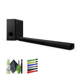 Yamaha True X Bar 50A 280W 2.1.2-Channel Dolby Atmos Sound Bar System Bundle
