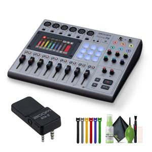 Zoom PodTrak P8 Portable Multitrack Podcast Recorder, BTA-2 Bluetooth Adapter Zoom