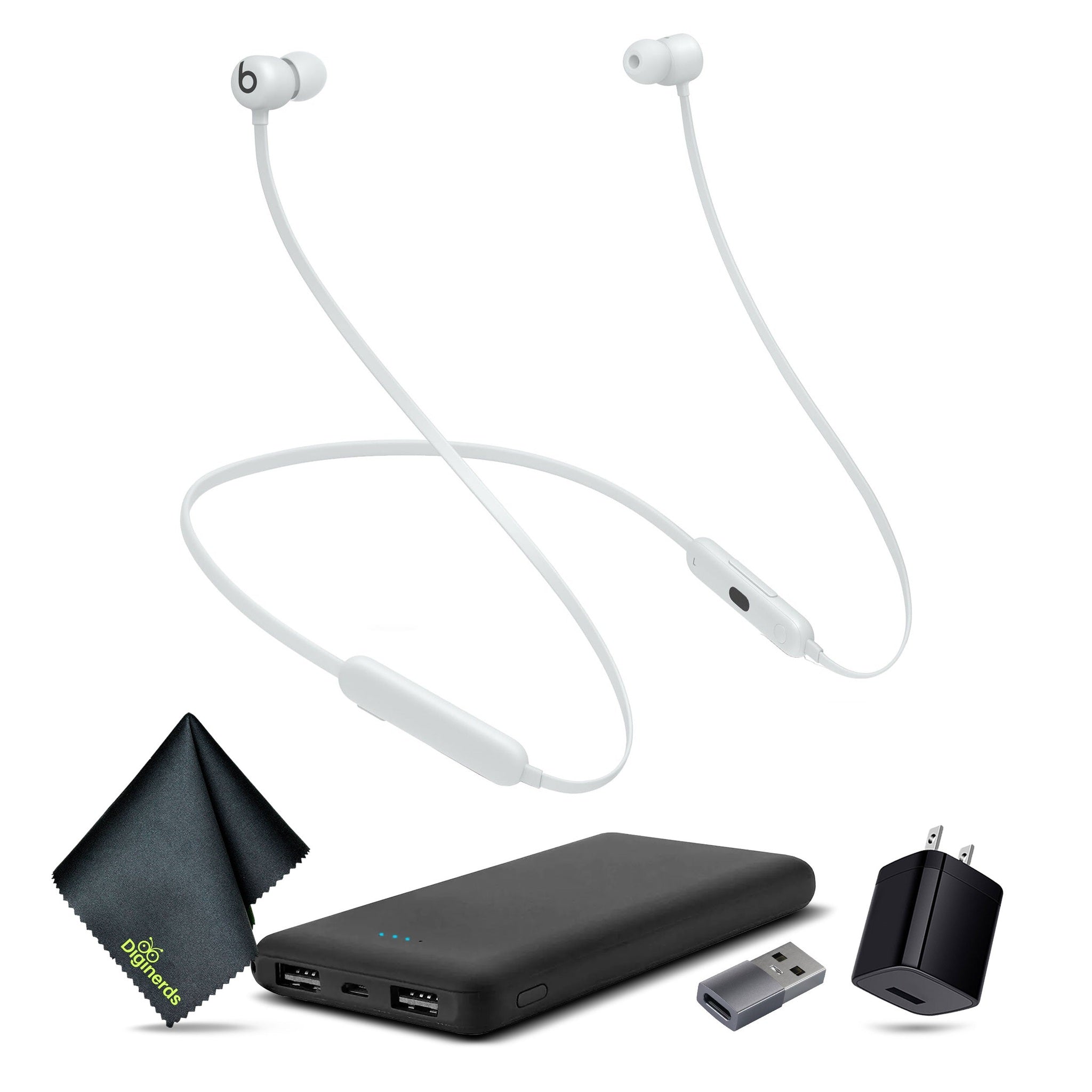Beats Flex Wireless In-Ear Headphones Gray Bundle + Accessories Beats