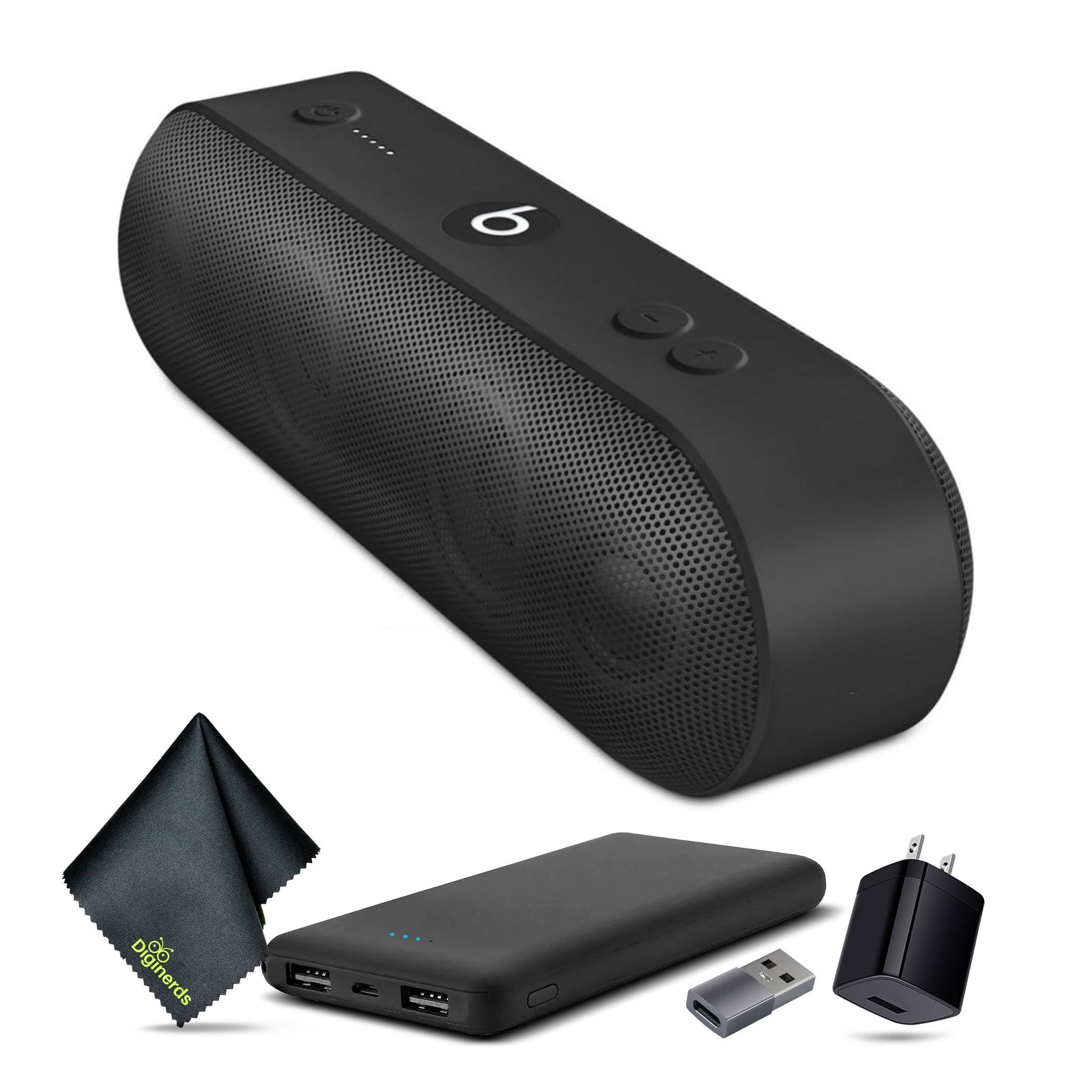 Beats Pill+ Standard Collection Portable Speaker Black Bundle And Accessories Refurbished - Used Beats