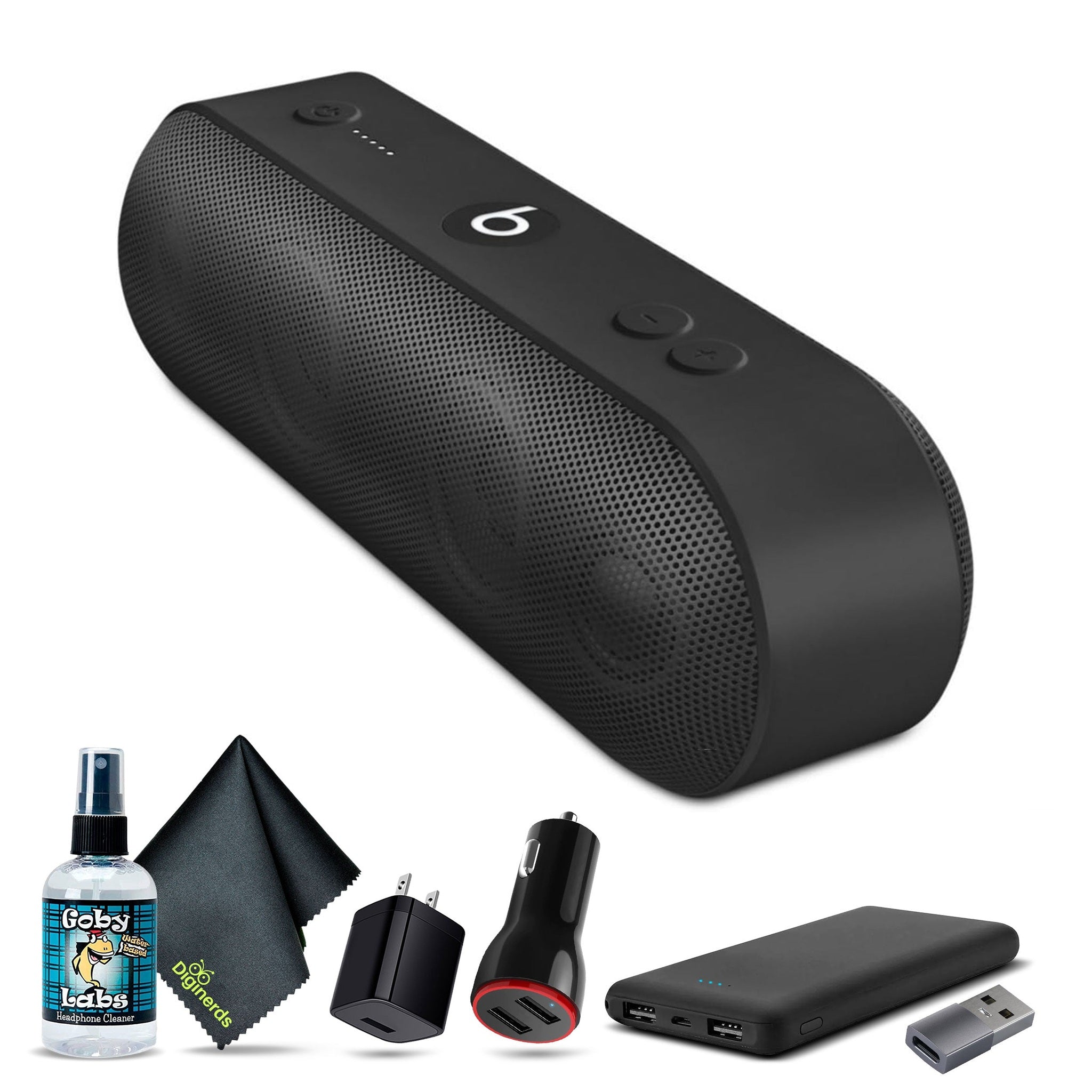 Beats Pill+ Standard Collection Portable Speaker Black Bundle + Accessories Refurbished - Used Beats