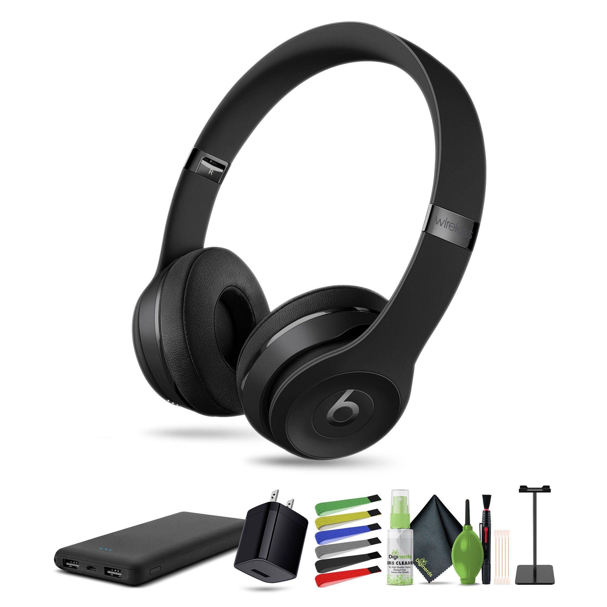Beats by Dr. Dre Beats Solo3 Wireless On-Ear Headphones Matte Black Bundle Beats