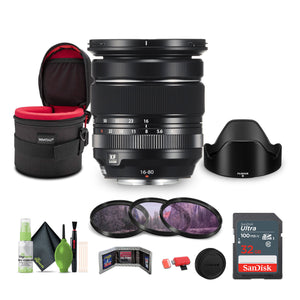 Fujinon XF16-80mm F4 R OIS WR Bundle With 32GB Memory Card + More