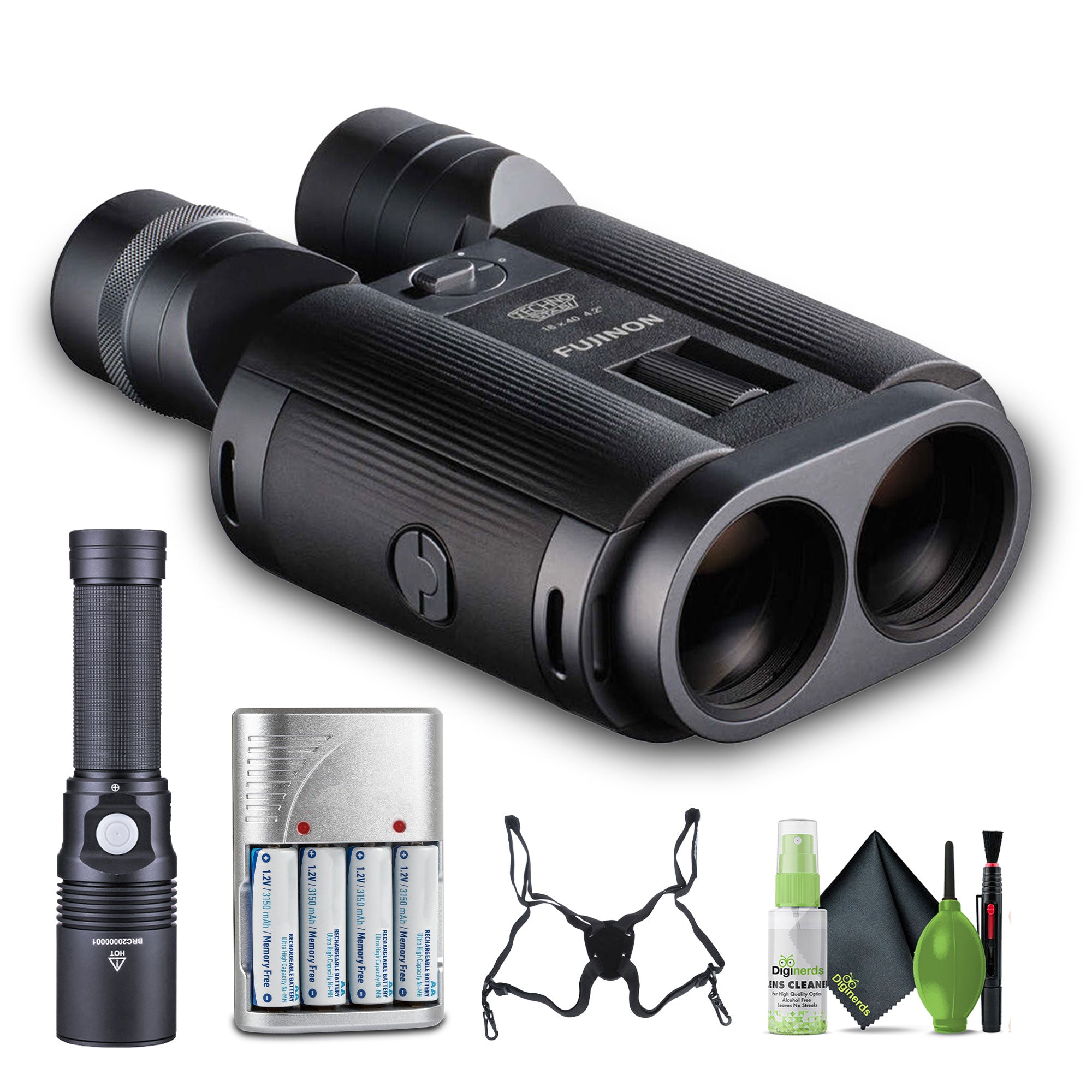 Fujifilm FUJINON Techno-STABI TS-L1640 16x40 Stabilized Binoculars with Harness + More