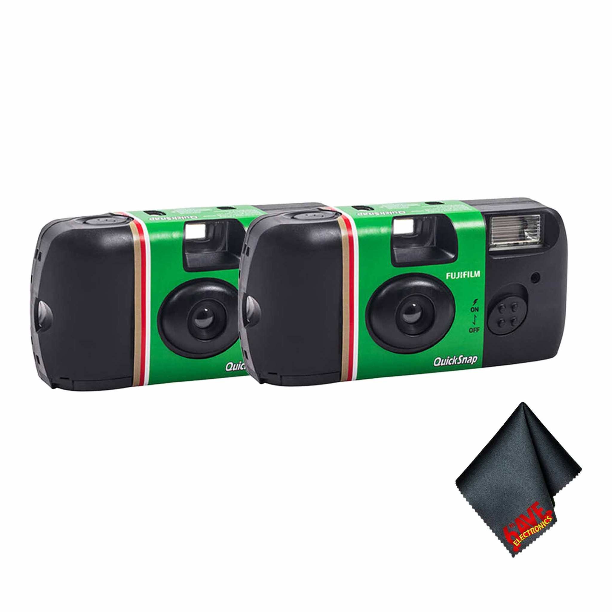 2xFUJIFILM QuickSnap Flash 400 Disposable Camera 27 Exposures , Bundle