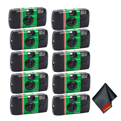 10xFUJIFILM QuickSnap Flash 400 Disposable Camera (27 Exposures), Bundle