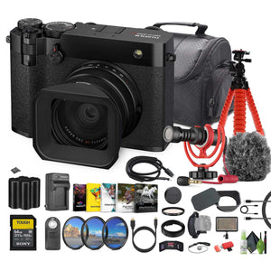 FUJIFILM GFX100RF 102MP Mirrorless Digital Camera Bundle + Accessories Black Fujifilm